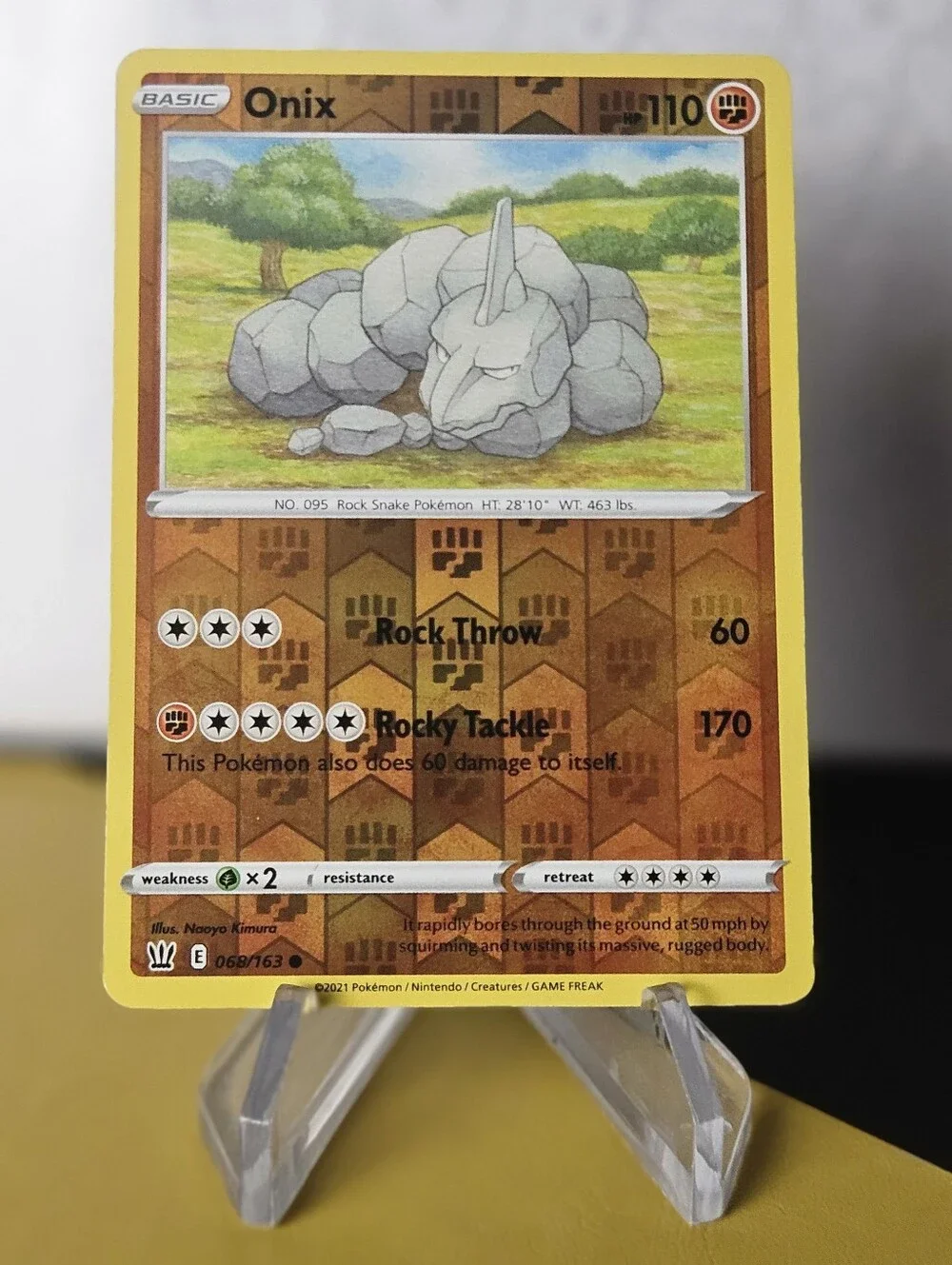 Onix 068/163 Pokemon TCG Reverse Holo Rare